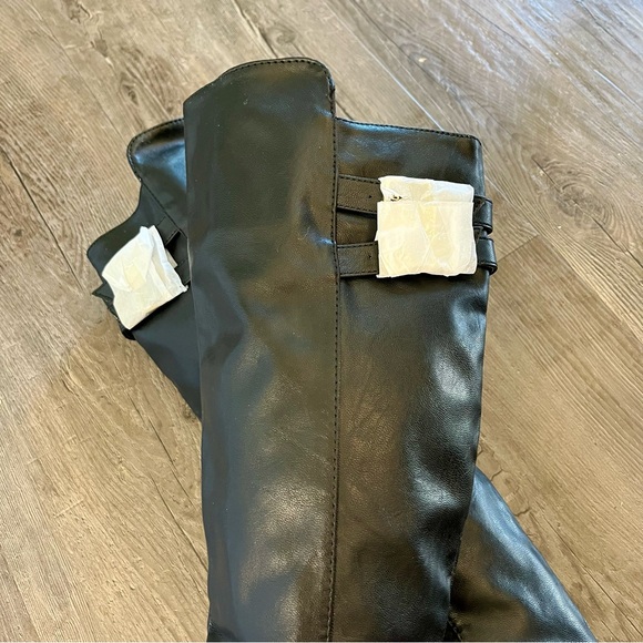 NWT Material Girl MRozie Black Over the Knee Boots - Picture 12 of 16